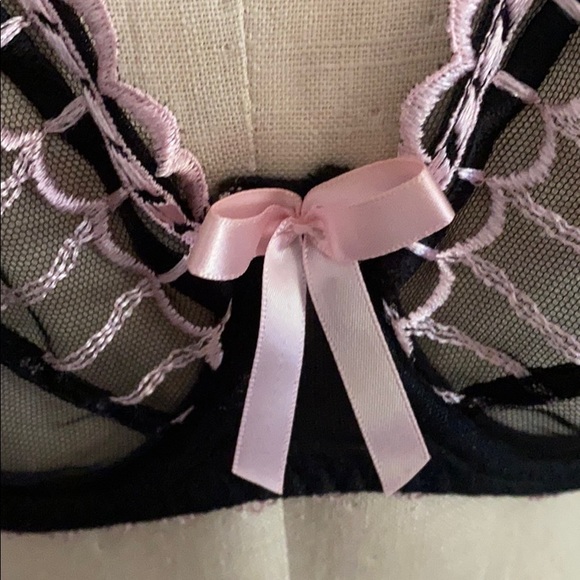 Black and Pink Freya Mesh Bra (Never Worn) - Picture 2 of 6